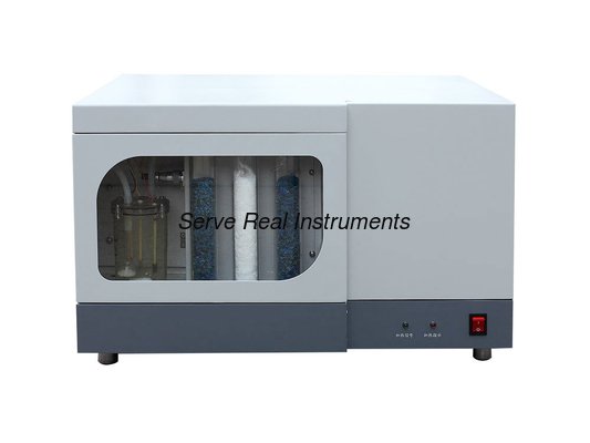 Coulometric titration method total sulfur content analyzer